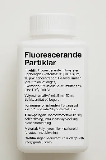 [CFP-3579-2] Carboxyl Fluorescent Particles, Aqua Green, Flow Cytometry Grade, 1E7/mL, 3.5-3.9µm, 2mL